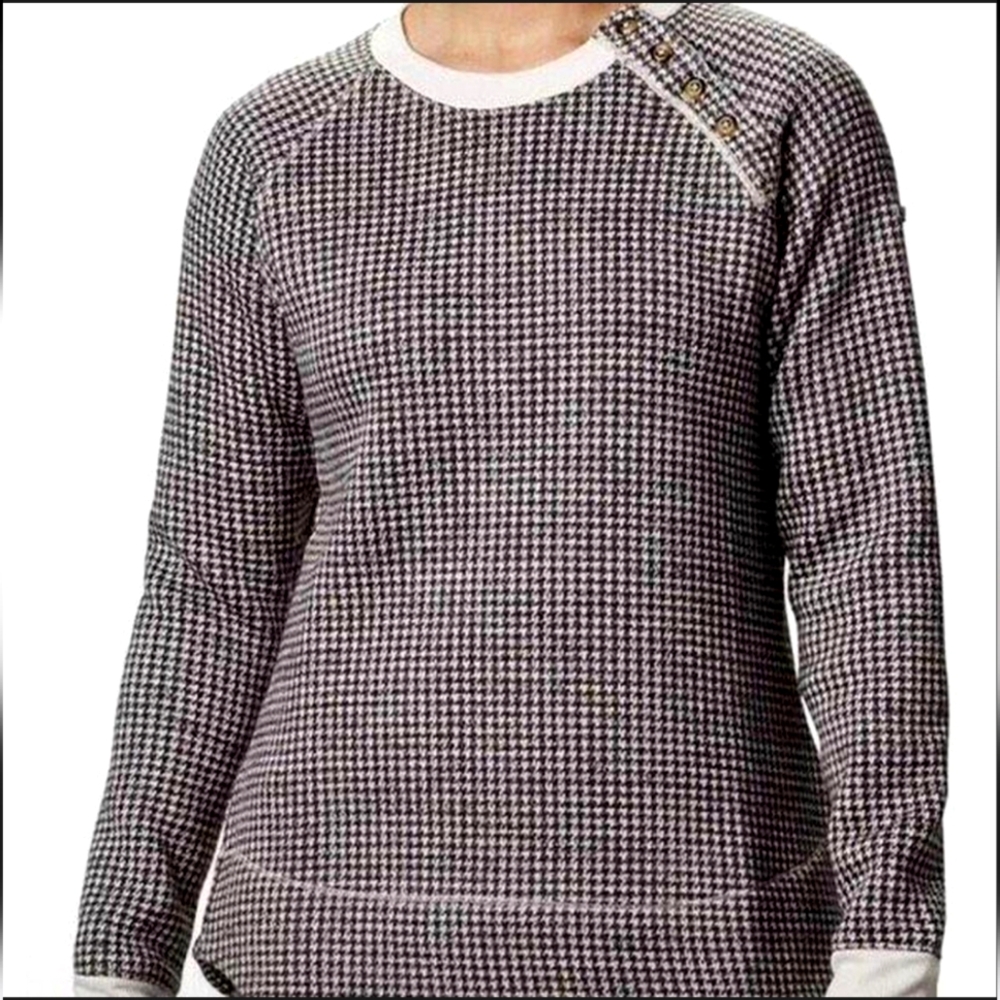 Columbia Checkered Sweater, Size M